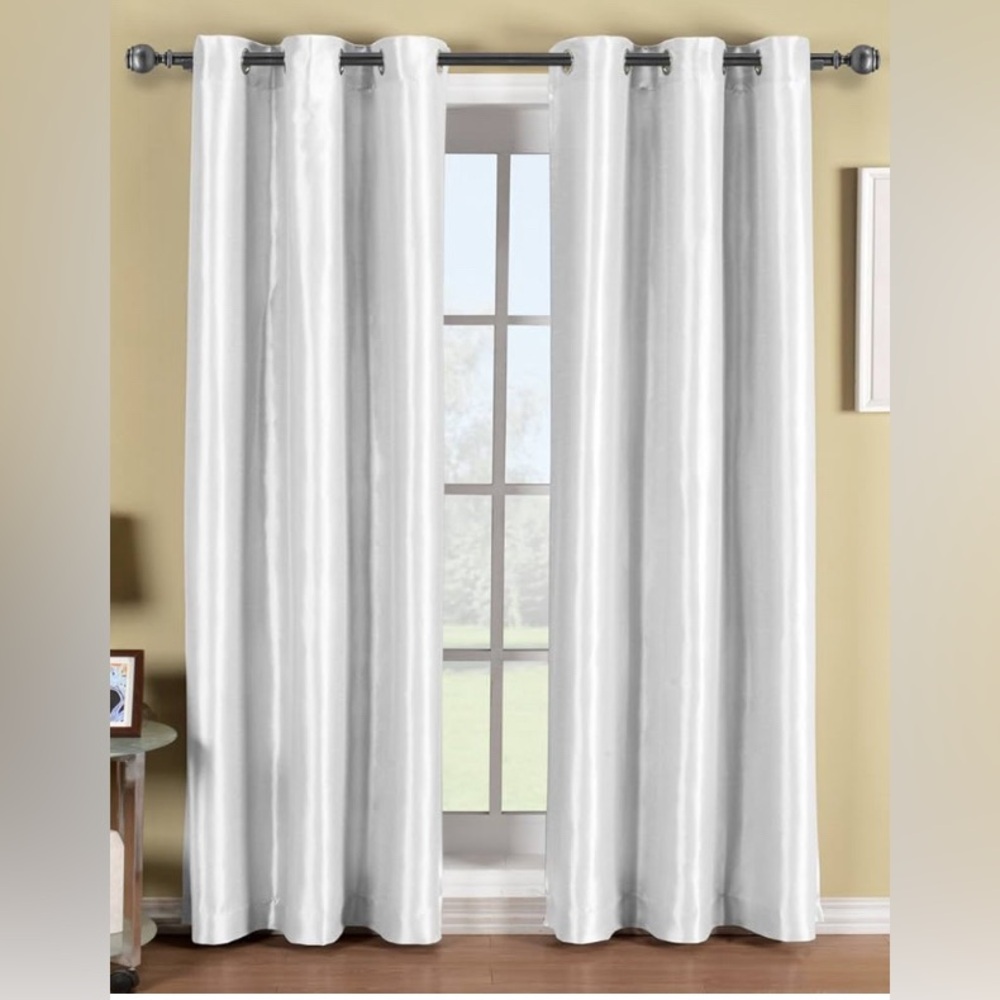 SOHO White black out curtain panels 42 X 84